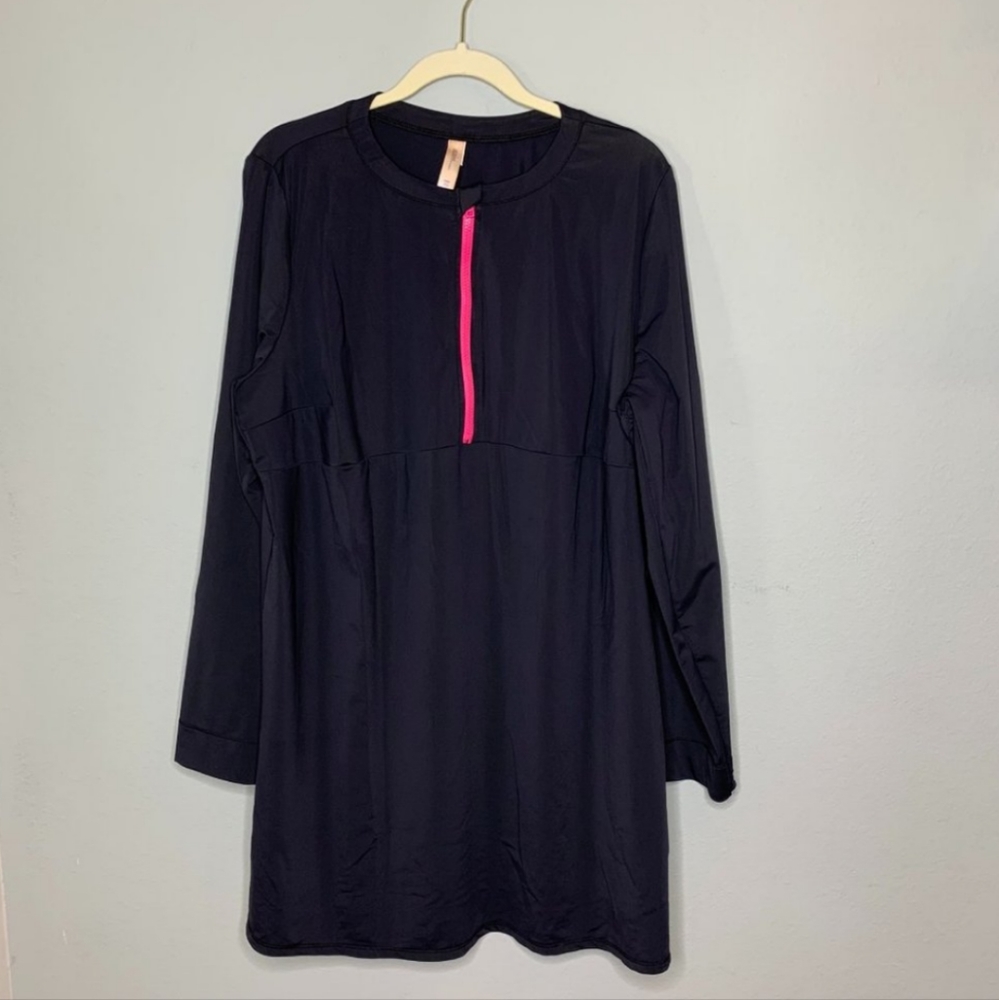 Lane Bryant Cacique Surf Swim  Rash Guard Tunic Cover-up UPF Protection …